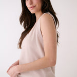 Lolë Coastal Tank Top in Abalone pale greige — an effortless tank made for warm escapes
