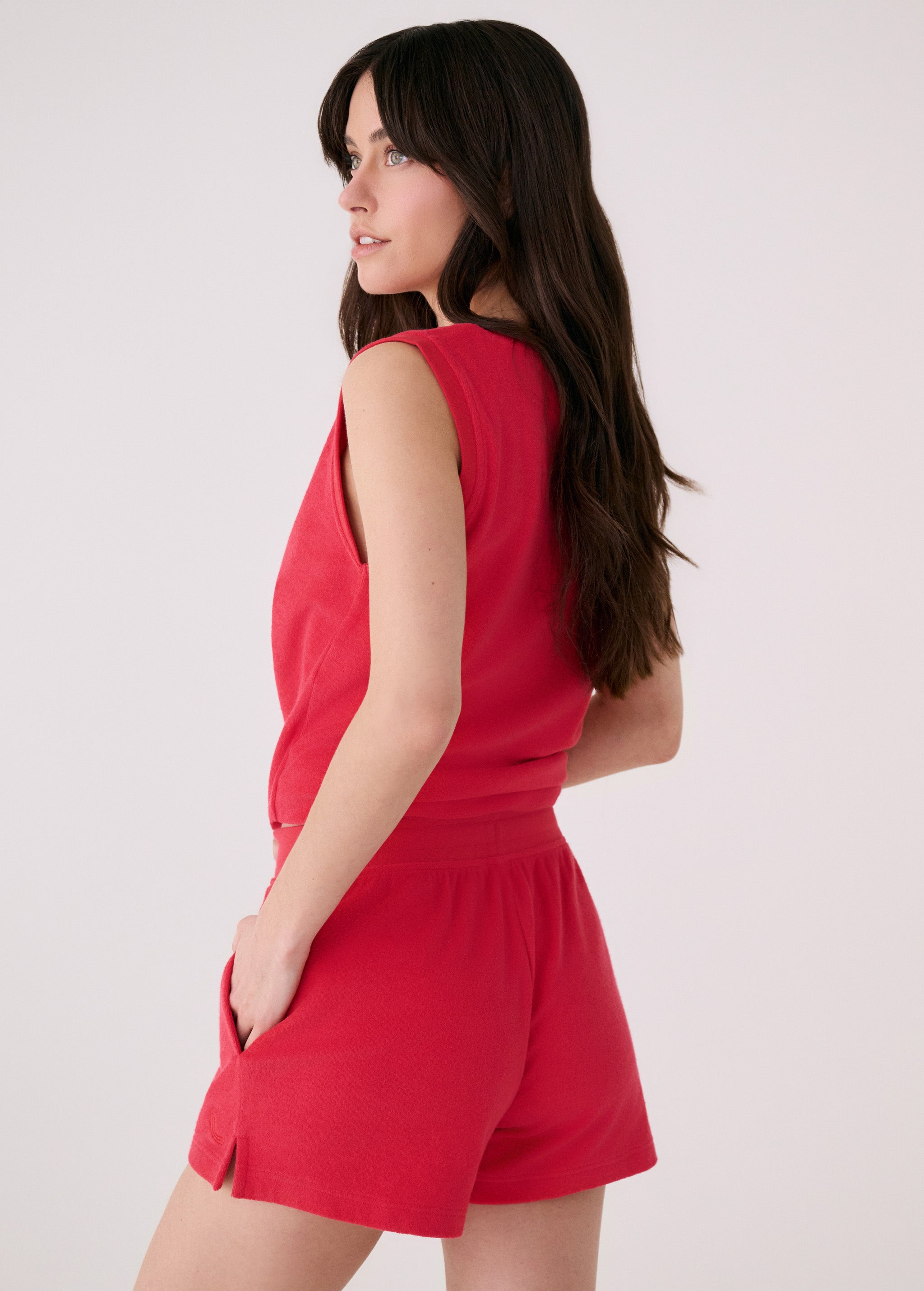 Lolë Coastal Shorts in Poppy red