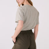 Lolë Olivie Shorts in Moss olive green