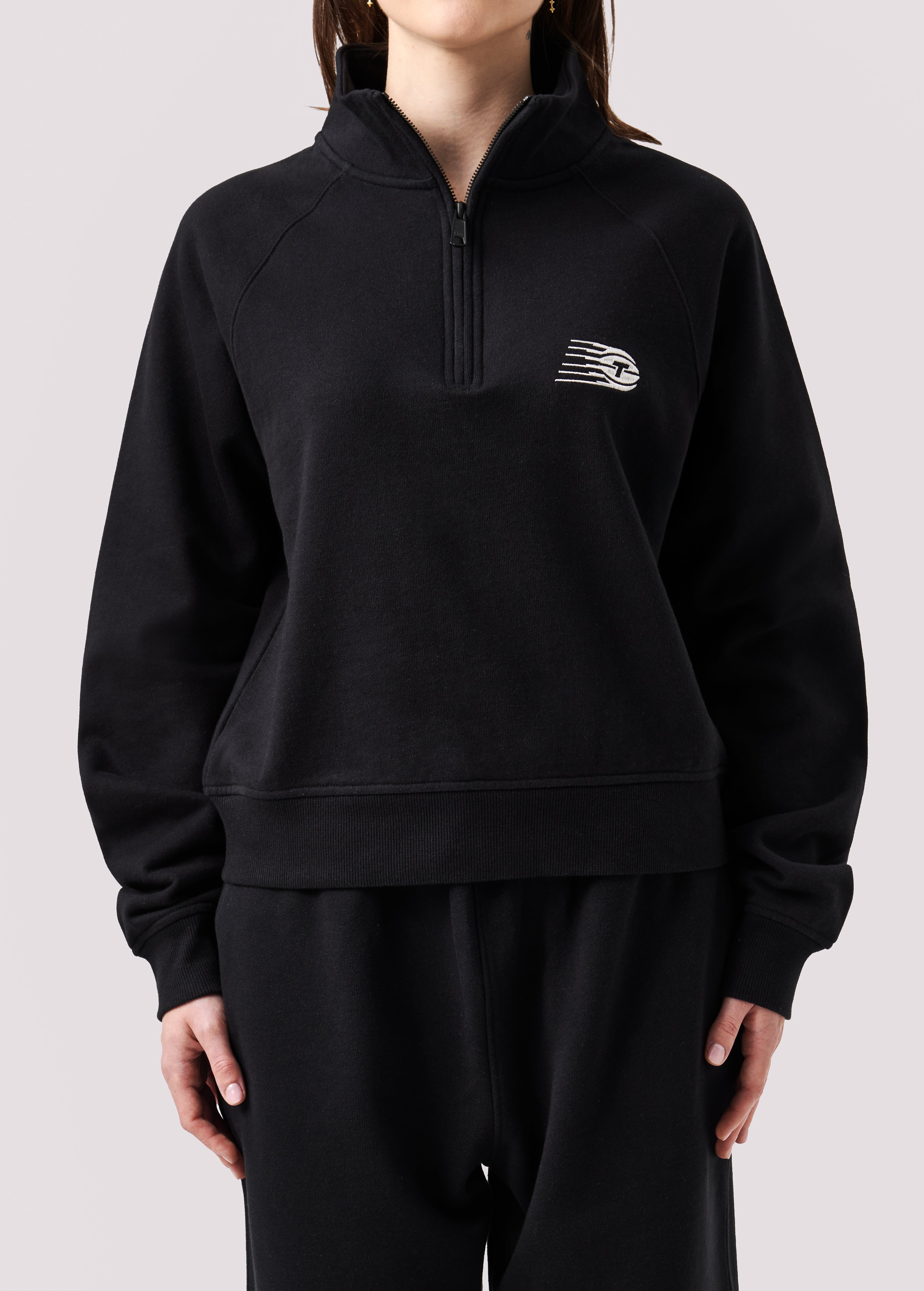 Cropped 1/4 Zip Tempo