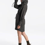 Lolë Piper Oversized Packable Rain Jacket in olive