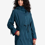Lolë Piper Oversized Packable Rain Jacket in blue