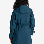 Lolë Piper Oversized Packable Rain Jacket in blue