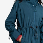 Lolë Piper Oversized Packable Rain Jacket in blue