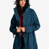 Lolë Piper Oversized Packable Rain Jacket in blue