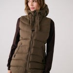 Lolë Transition Vest in Mocha olive brown