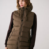Lolë Transition Vest in Mocha olive brown