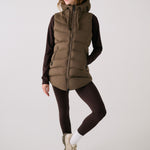 Lolë Transition Vest in Mocha olive brown