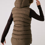 Lolë Transition Vest in Mocha olive brown