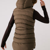 Lolë Transition Vest in Mocha olive brown