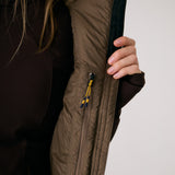 Lolë Transition Vest in Mocha olive brown
