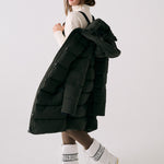 Lolë Après Down Winter Jacket in olive — achieve full-body warmth with this longline city jacket