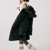 Lolë Après Down Winter Jacket in olive — achieve full-body warmth with this longline city jacket