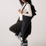 Lolë Après Down Winter Jacket in black — achieve full-body warmth with this longline city jacket