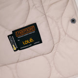 Lolë The Shacket Insulated Jacket in Abalone pale greige — part shirt, part jacket, the Shacket is made for transitional days