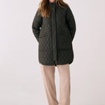 Lolë 3/4 Bomber Insulated Jacket in olive