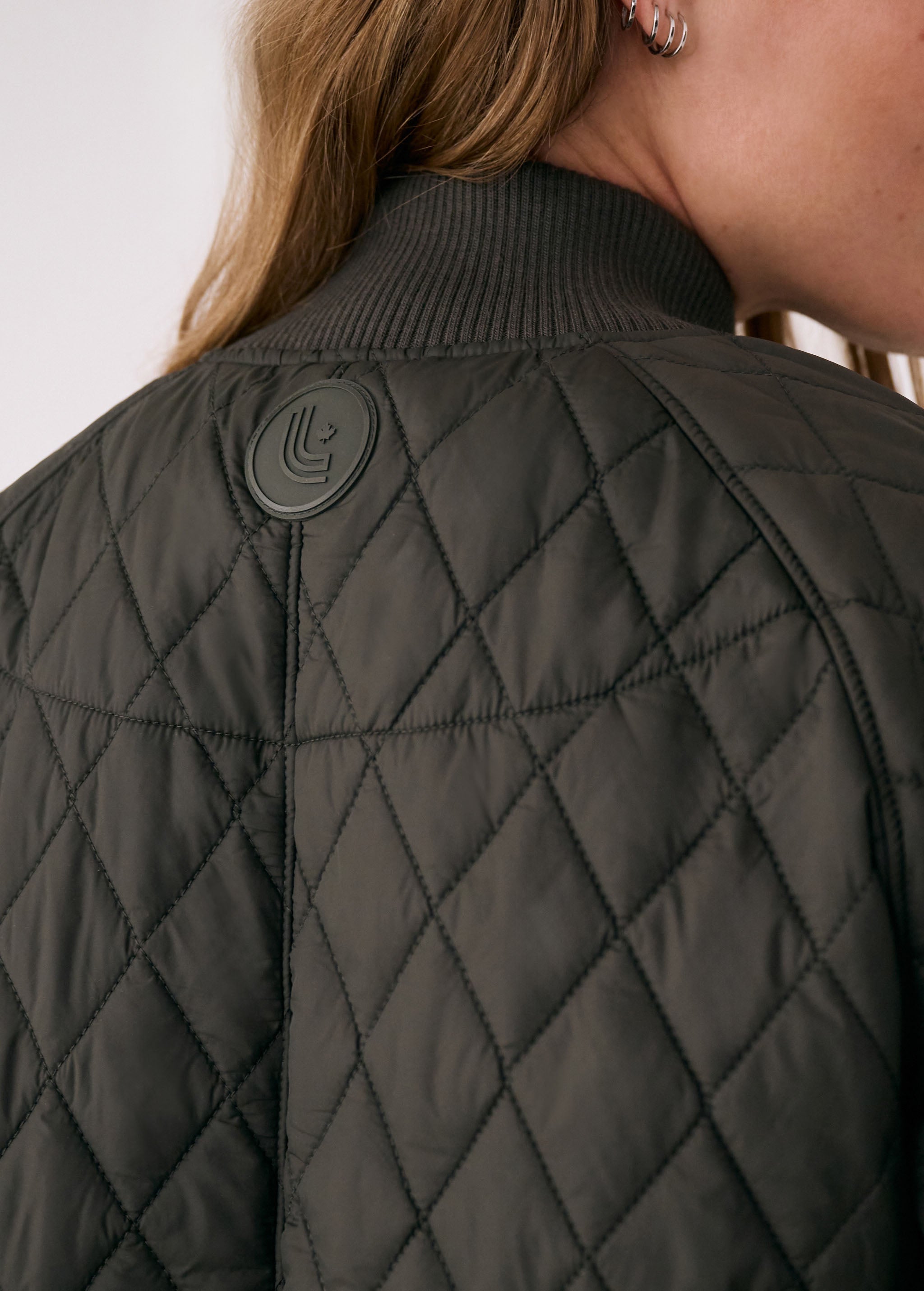 Lolë 3/4 Bomber Insulated Jacket in olive