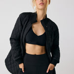 Lolë 3/4 Bomber Insulated Jacket in black