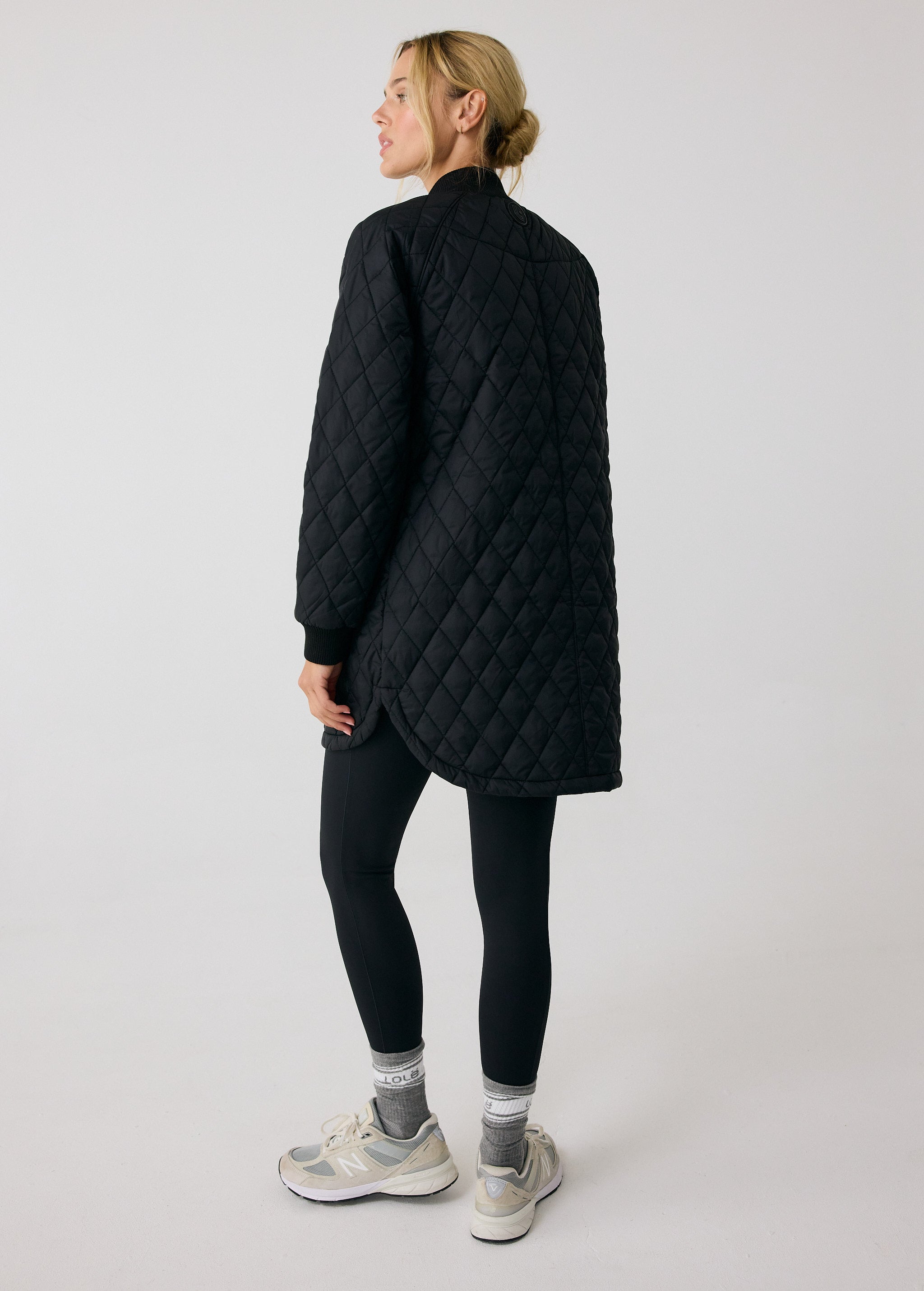 Lolë 3/4 Bomber Insulated Jacket in black