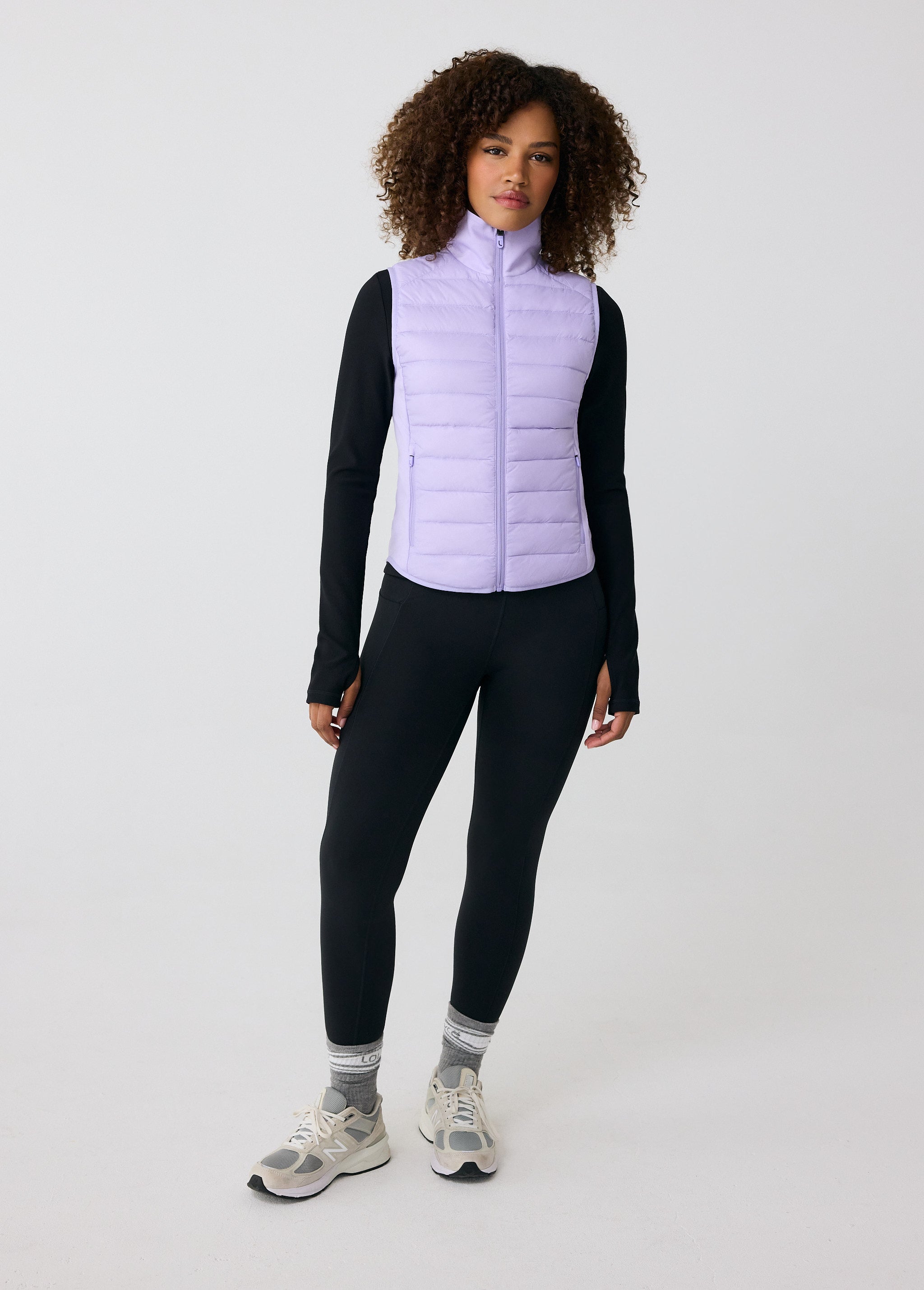 Lolë Just Insulated Vest in Taro lilac
