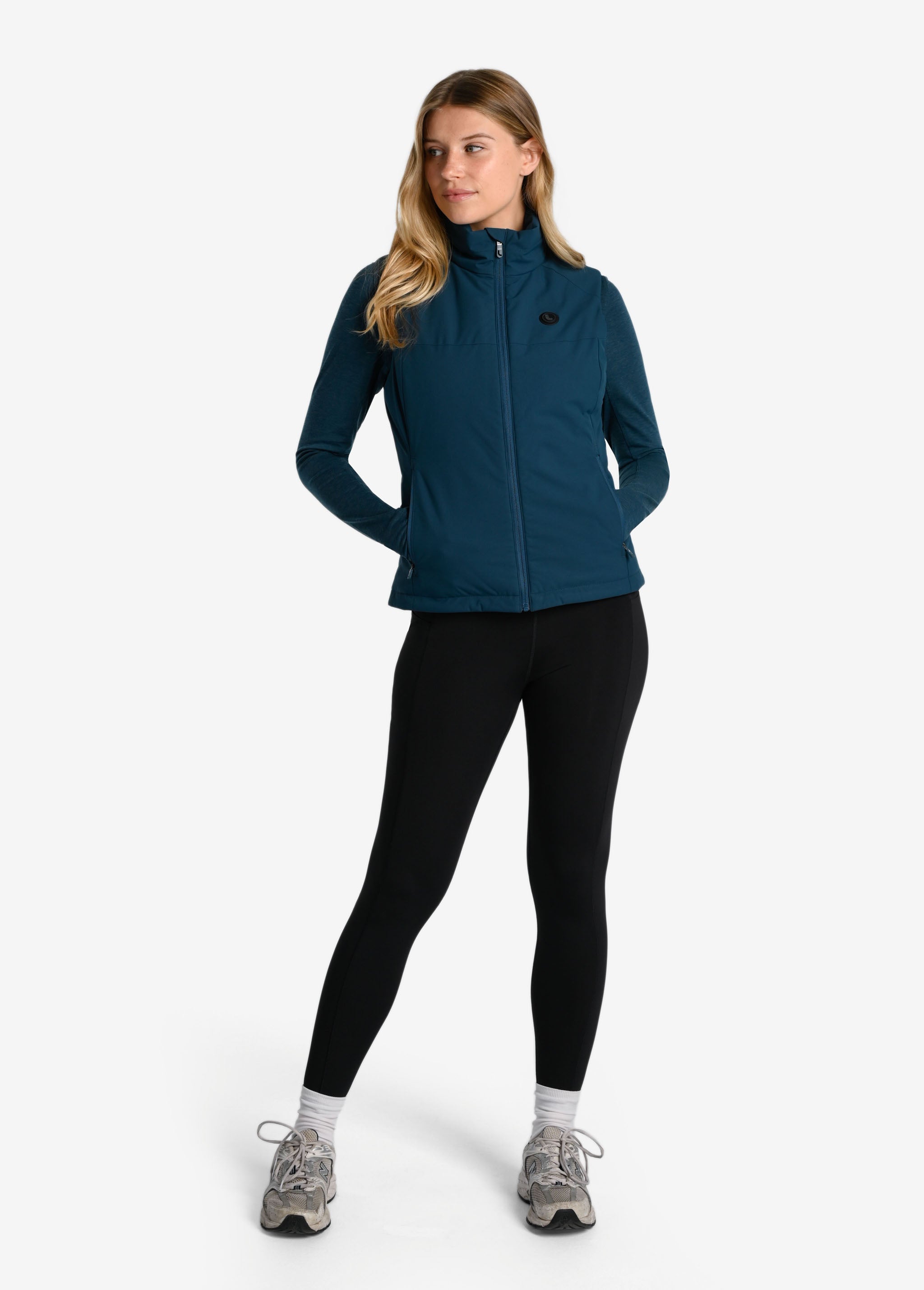 Lolë Heat It Up Heated Vest in blue