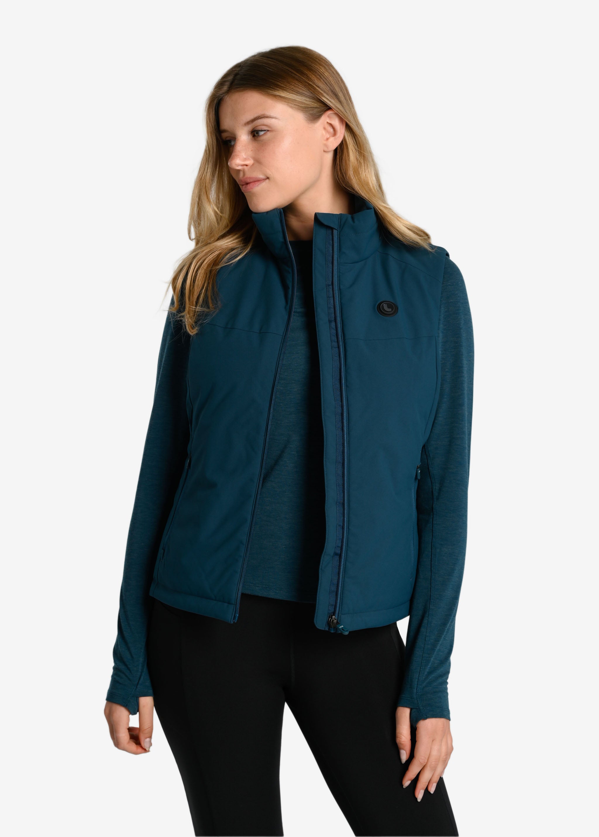 Lolë Heat It Up Heated Vest in blue