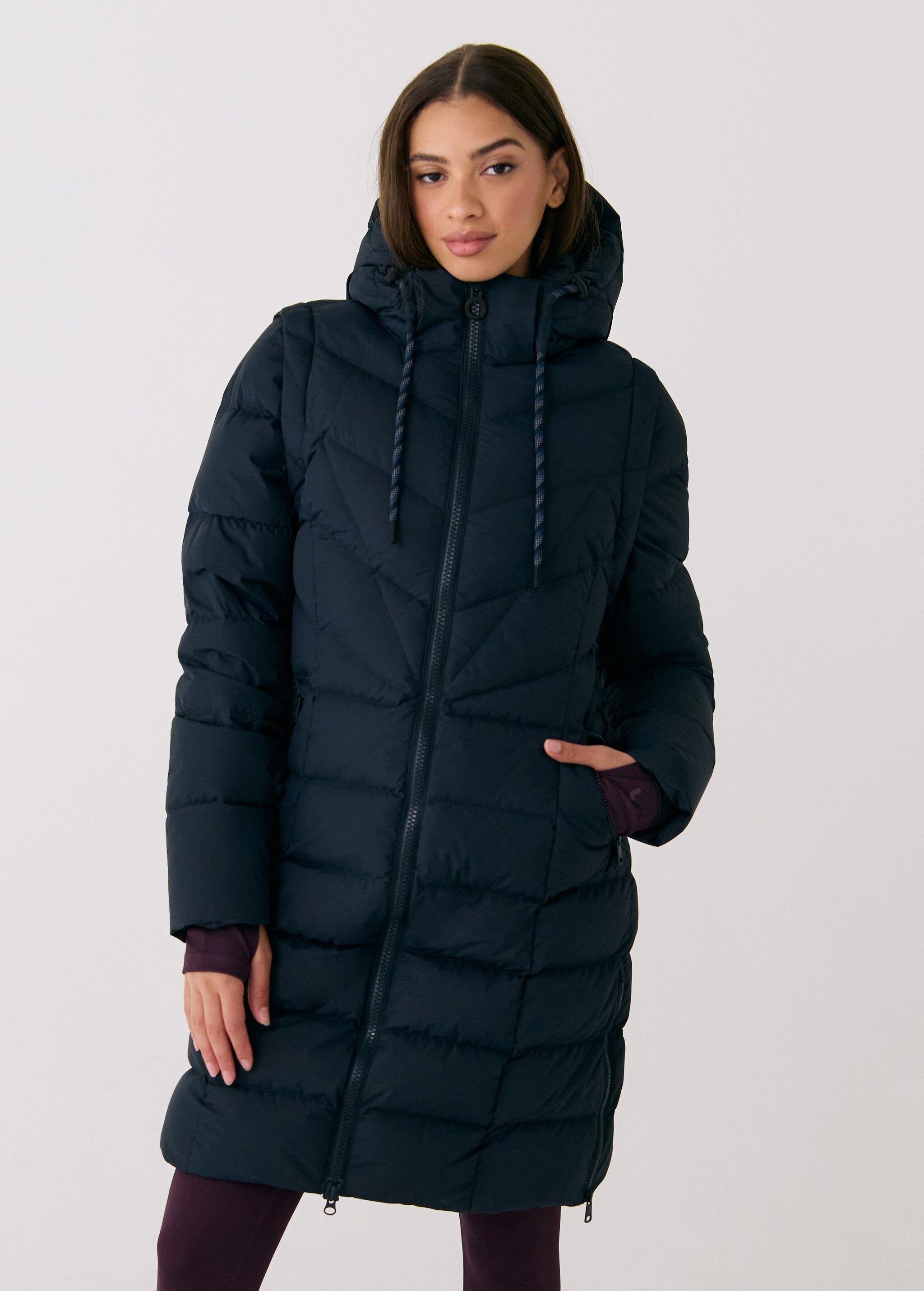 Lolë Berri Down Jacket in Outerspace navy — the Berri down jacket is your cold weather wardrobe hero