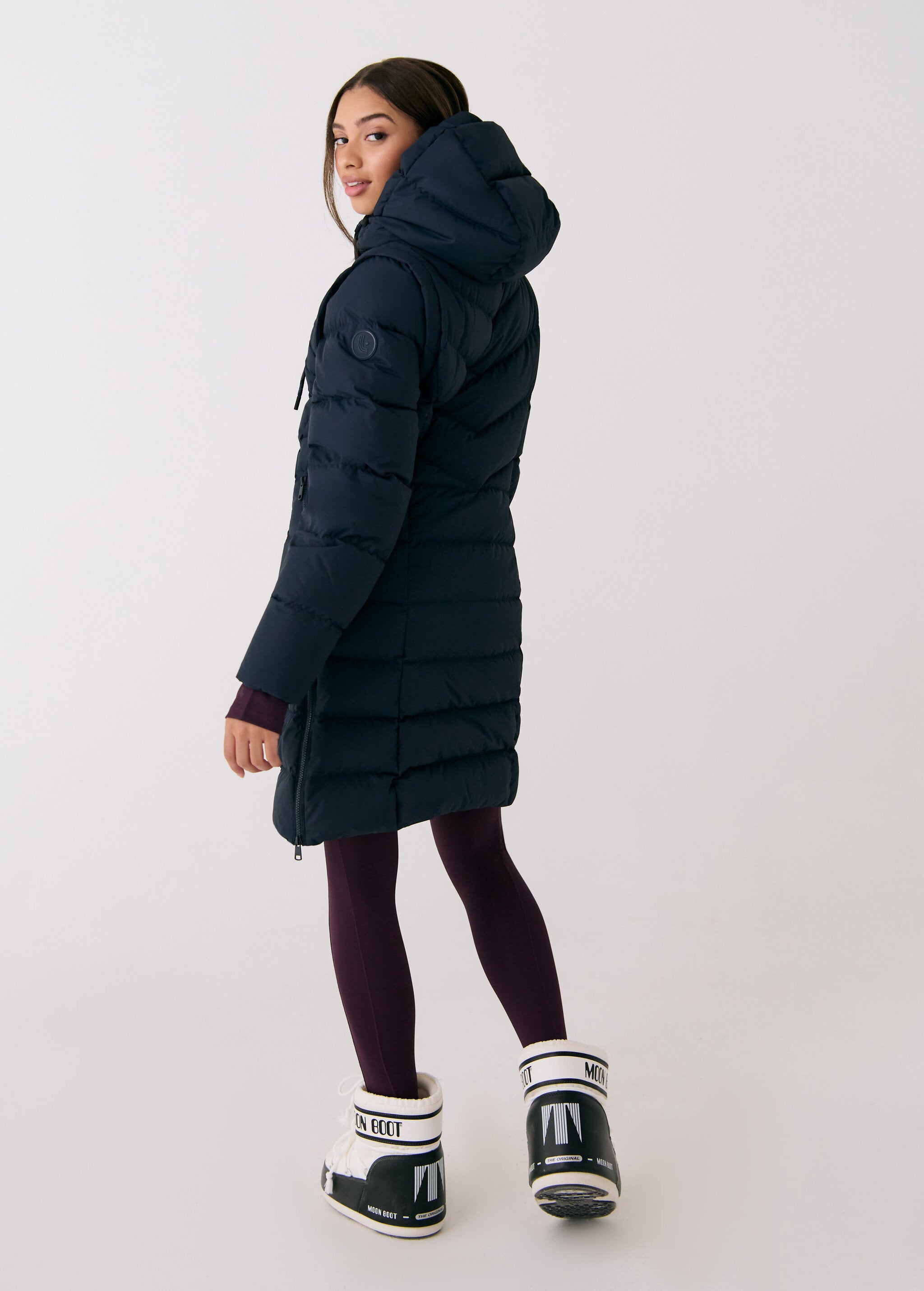 Lolë Berri Down Jacket in Outerspace navy — the Berri down jacket is your cold weather wardrobe hero