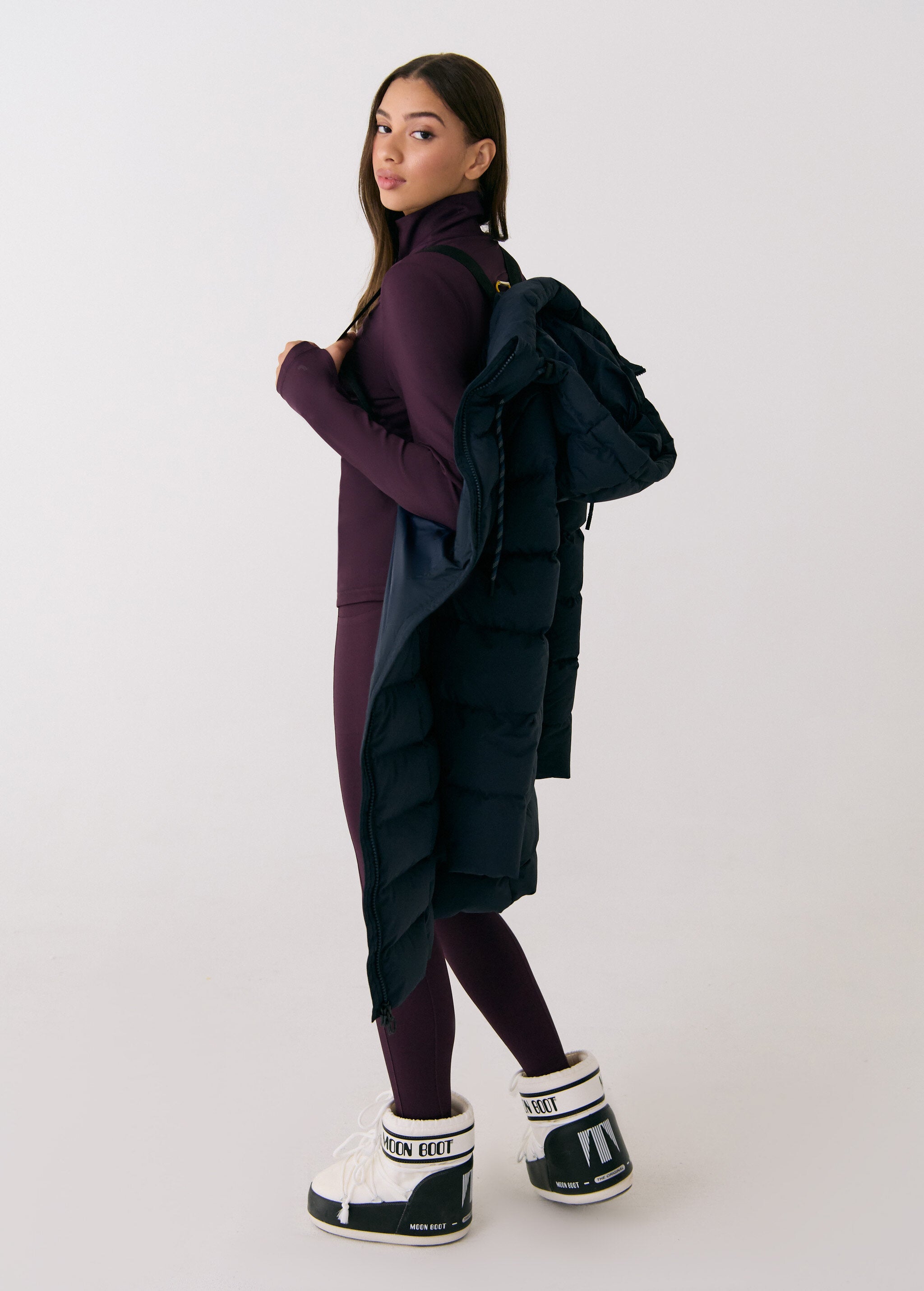 Lolë Berri Down Jacket in Outerspace navy — the Berri down jacket is your cold weather wardrobe hero