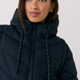 Lolë Berri Down Jacket in Outerspace navy — the Berri down jacket is your cold weather wardrobe hero