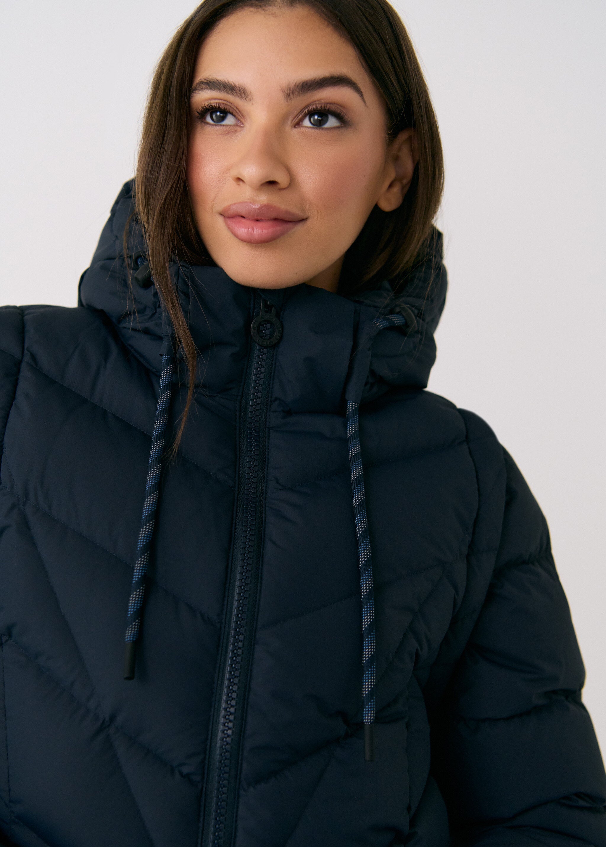 Lolë Berri Down Jacket in Outerspace navy — the Berri down jacket is your cold weather wardrobe hero