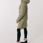 Lolë Berri Down Jacket in Hazel sage green — the Berri down jacket is your cold weather wardrobe hero