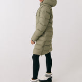 Lolë Berri Down Jacket in Hazel sage green — the Berri down jacket is your cold weather wardrobe hero