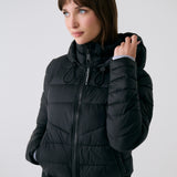 Lolë Eli Synth Down Bomber Jacket in black — bonus points for the cropped fit and everyday-ready hues