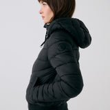 Lolë Eli Synth Down Bomber Jacket in black — bonus points for the cropped fit and everyday-ready hues