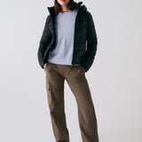 Lolë Eli Synth Down Bomber Jacket in black — bonus points for the cropped fit and everyday-ready hues