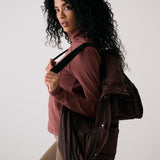 Lolë London Cropped Puffer in Java dark brown — the London Cropped Puffer combines bold style with everyday function