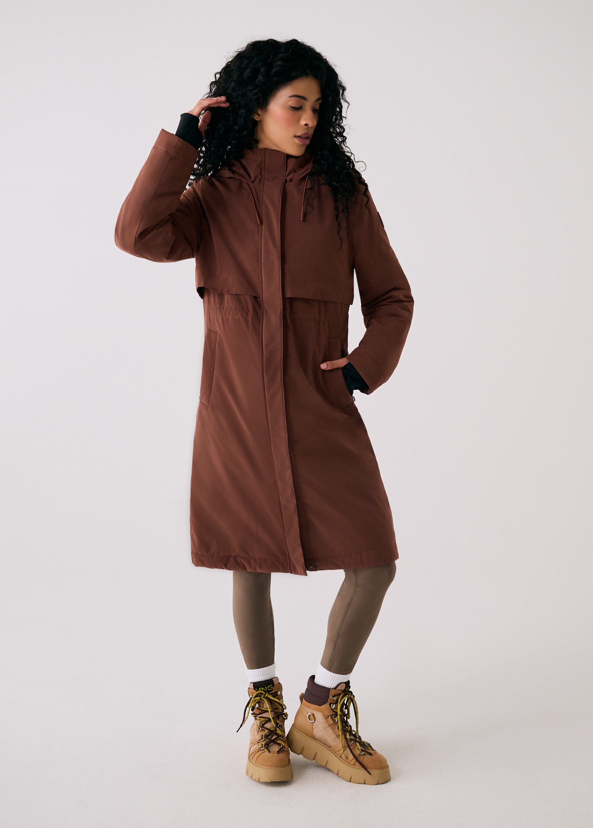 Lolë Bristol Jacket in Sienna brown