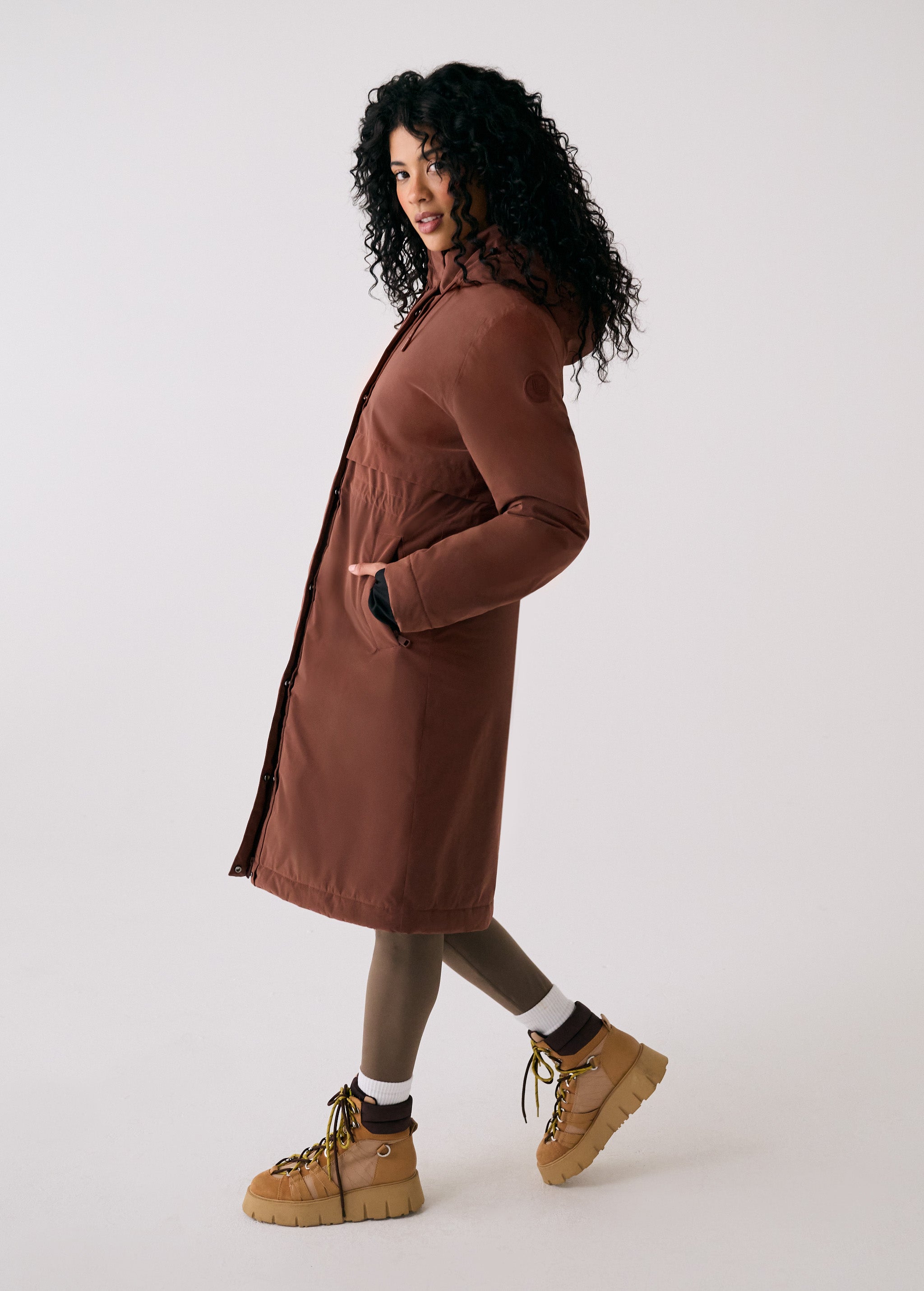 Lolë Bristol Jacket in Sienna brown