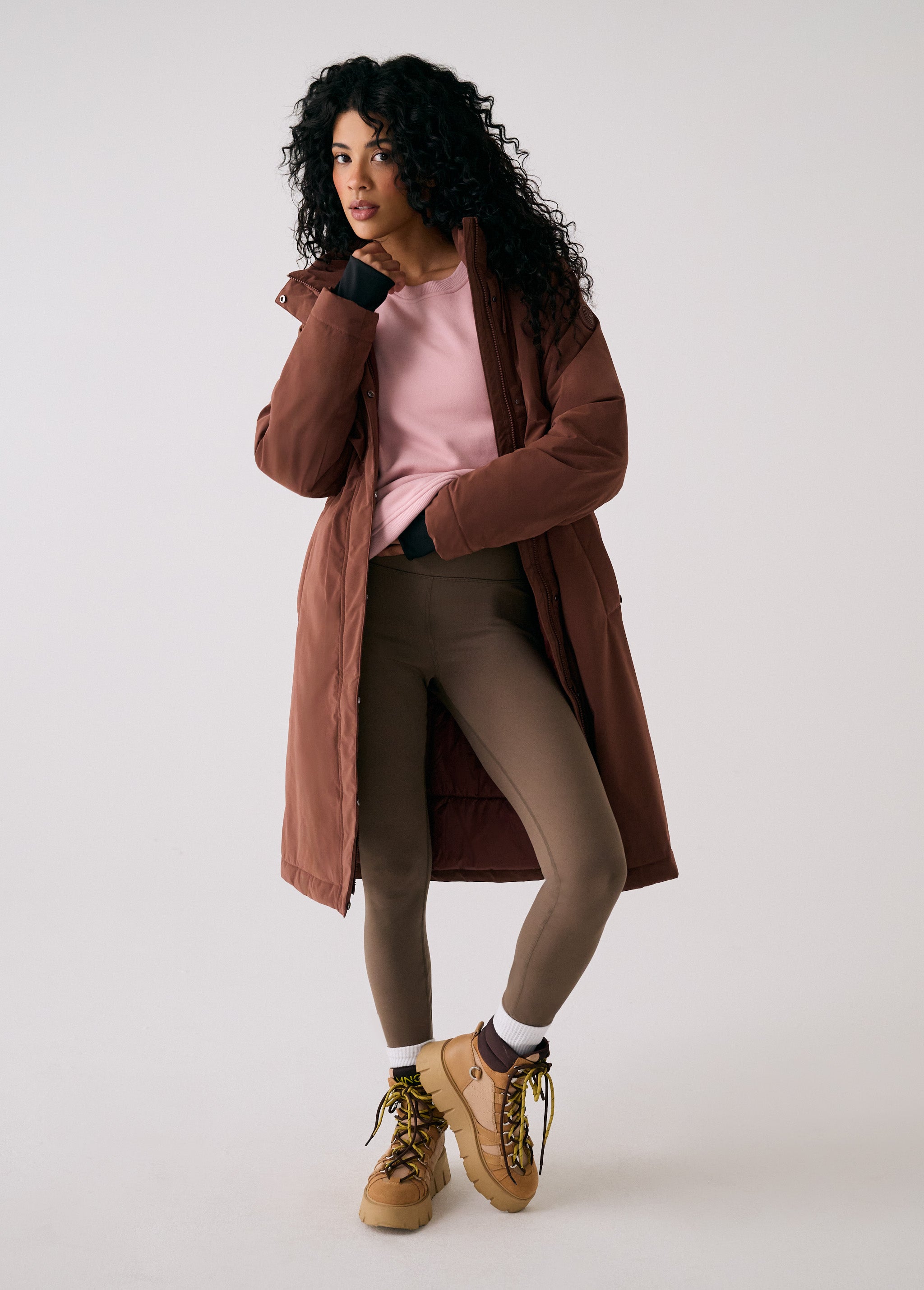 Lolë Bristol Jacket in Sienna brown