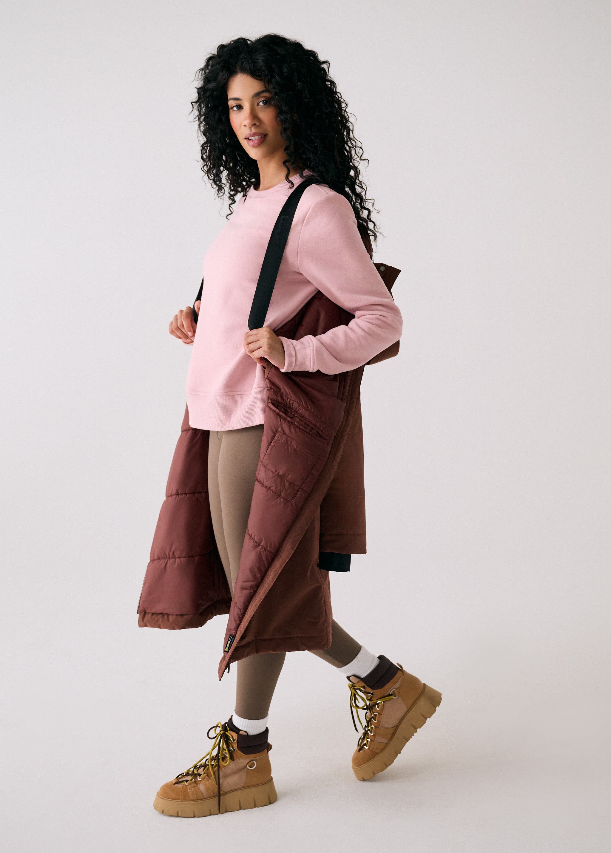 Lolë Bristol Jacket in Sienna brown