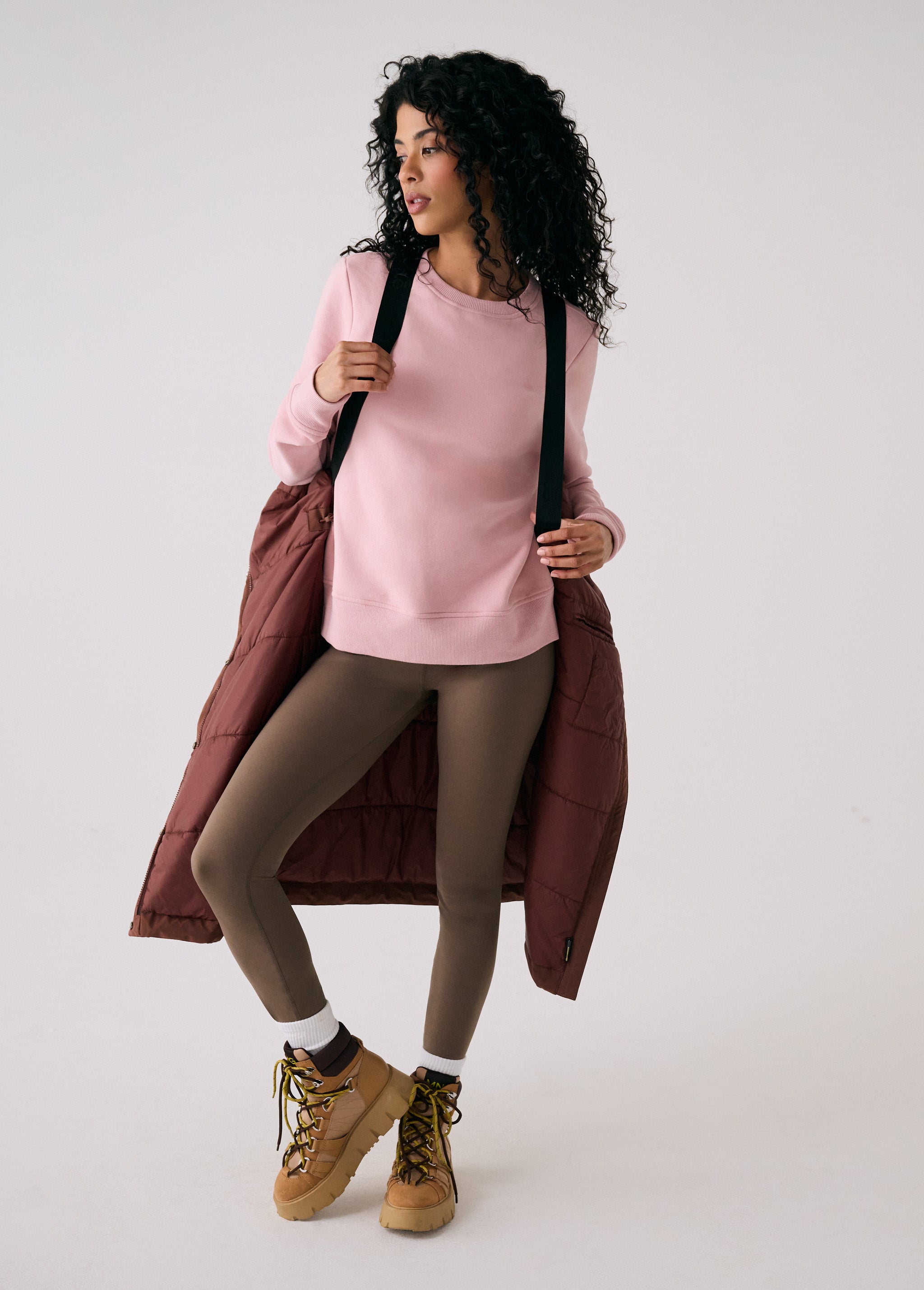 Lolë Bristol Jacket in Sienna brown