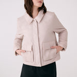 Lolë Dani Insulated Jacket in Abalone pale greige
