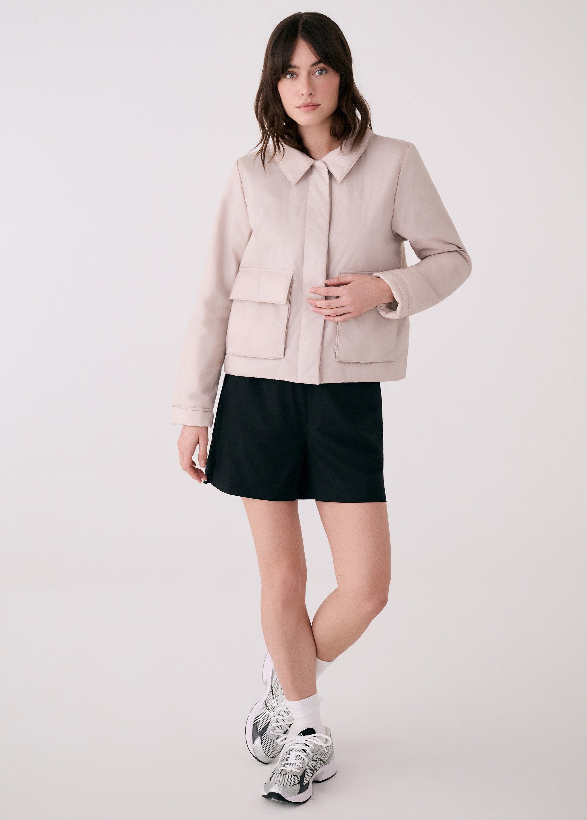 Lolë Dani Insulated Jacket in Abalone pale greige