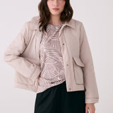 Lolë Dani Insulated Jacket in Abalone pale greige