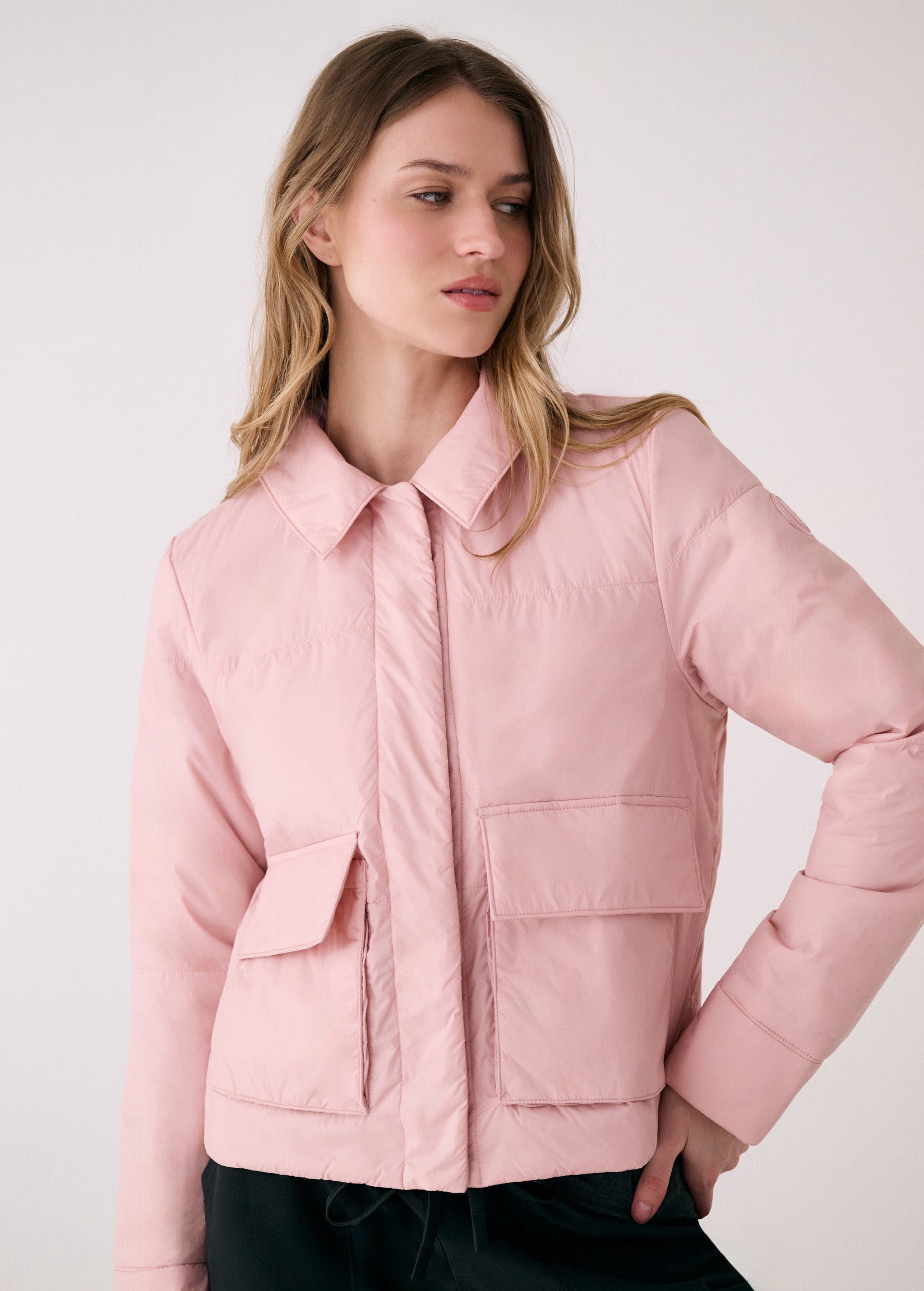 Lolë Dani Insulated Jacket in Ballerina blush pink