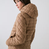 Lolë The Base Insulated Jacket in Dune khaki brown
