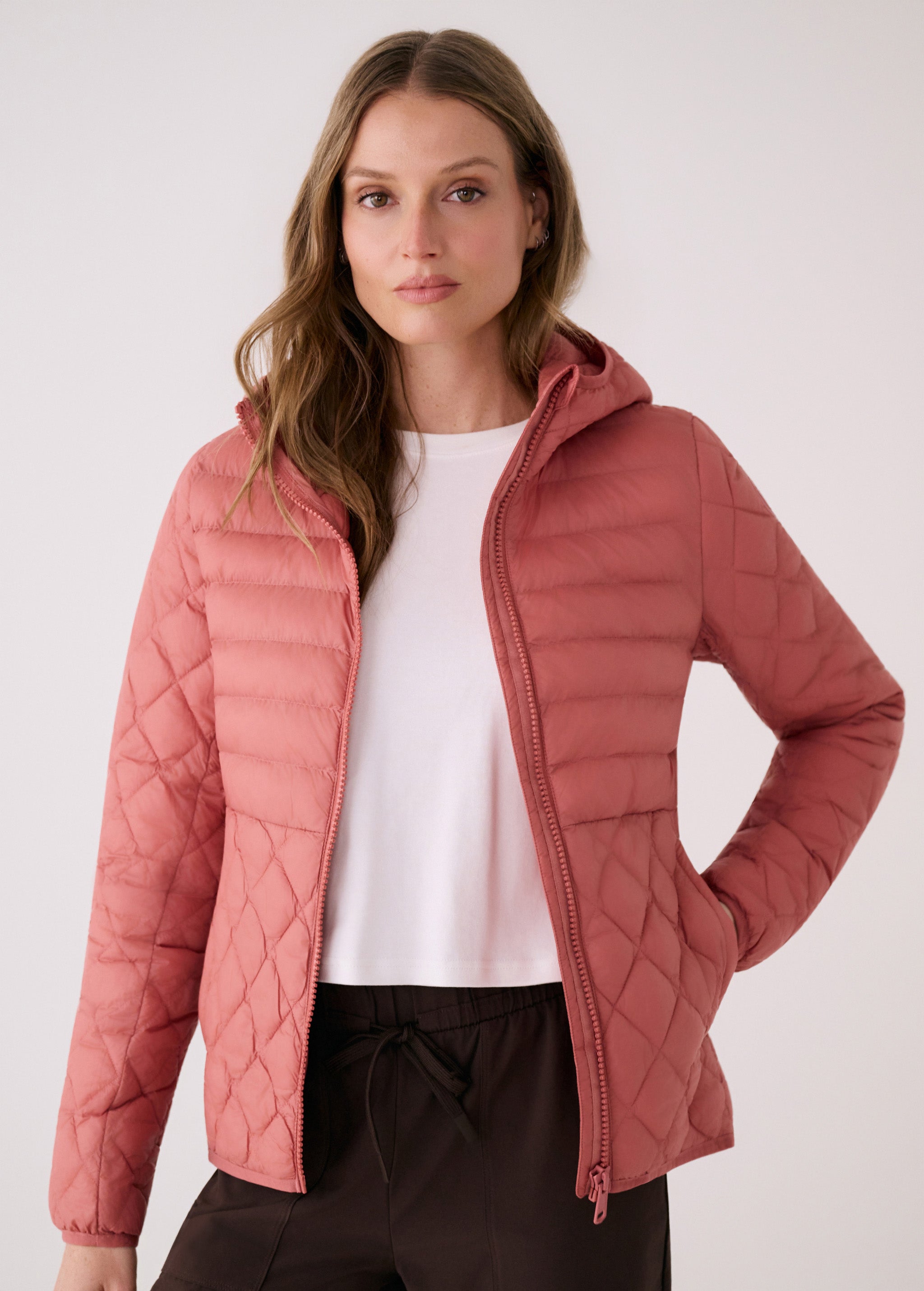 Lolë The Base Insulated Jacket in dusty rose