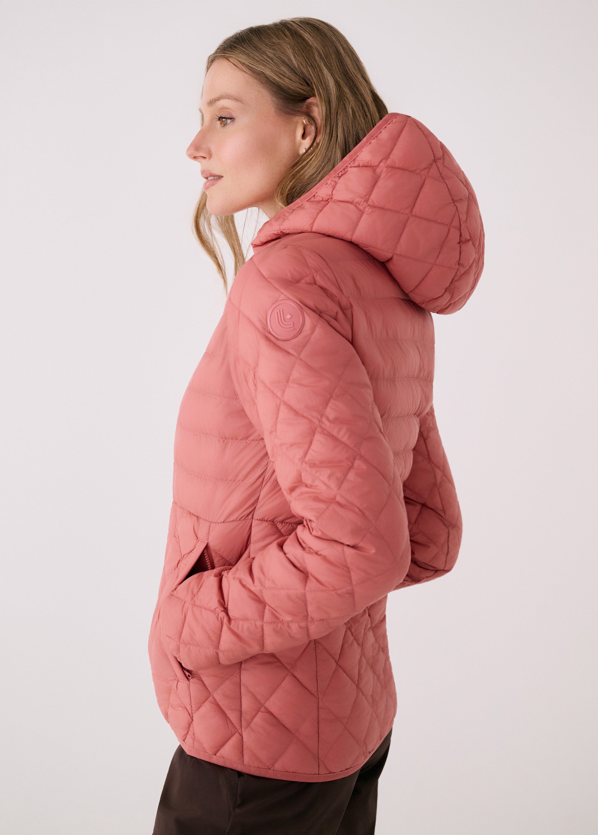 Lolë The Base Insulated Jacket in dusty rose