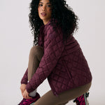 Lolë The Base Insulated Jacket in burgundy